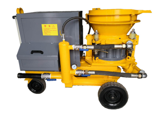 Gelbe kleine Shotcrete-Maschine bewegliche Shotcrete-Spritzmaschine
