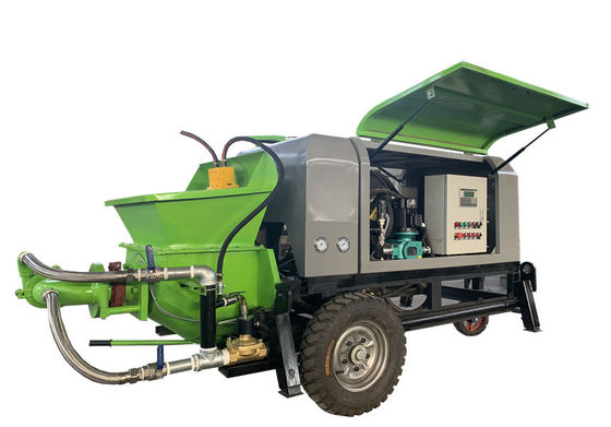 Grünes Gunite-Spray-Maschine 22kw Gunite-Ausrüstungs-Diesel gefahren